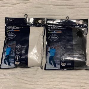 Lot of 2 Men’s St. John’s Bay Mid Weight Cold Conditions Thermal Crew Shirts NWT